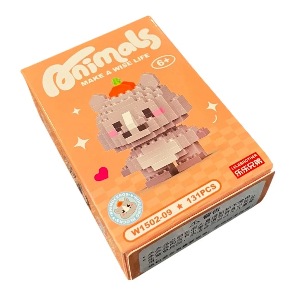 LELEBROTHER Animals Mini Building Blocks Rhinoceros 131 pc W1502-09